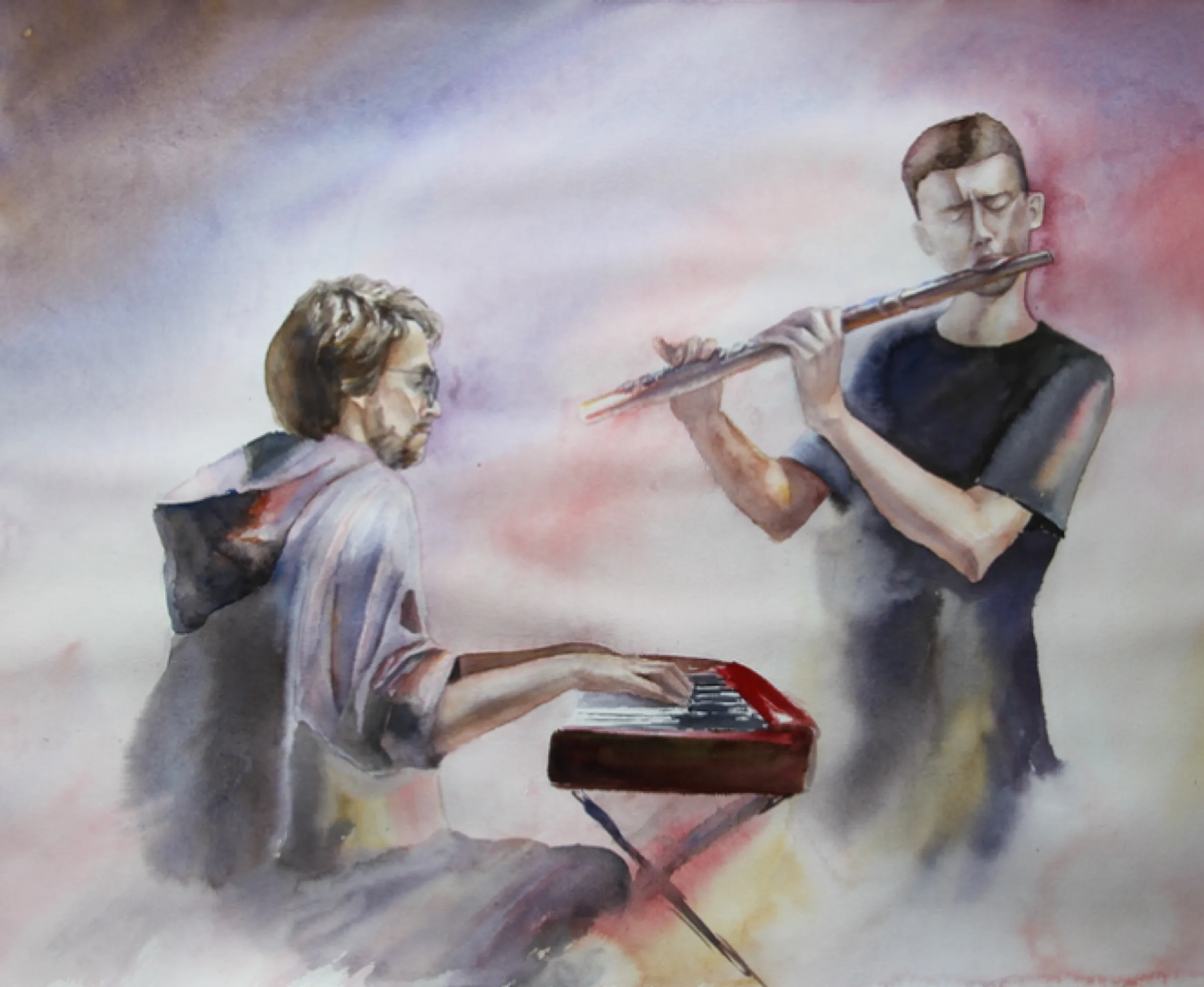 Jazz watercolor series — illustration by Katya Studenaya